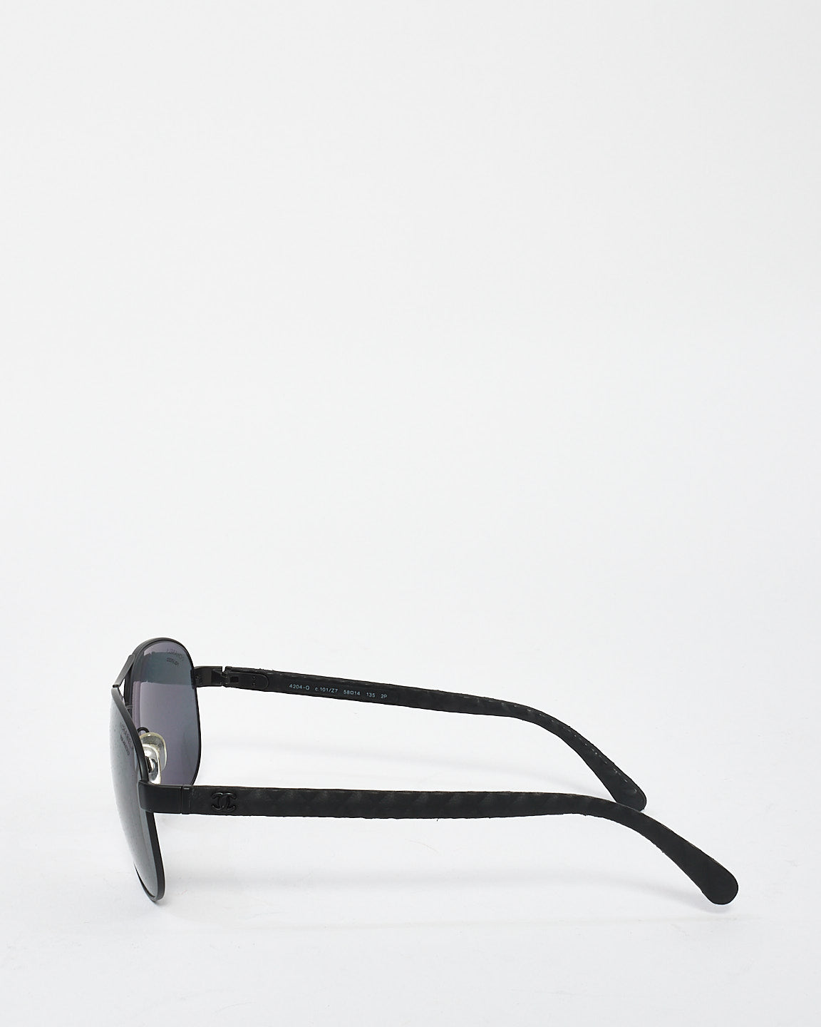 Lunettes de soleil aviateur noir mat Chanel - 4204Q
