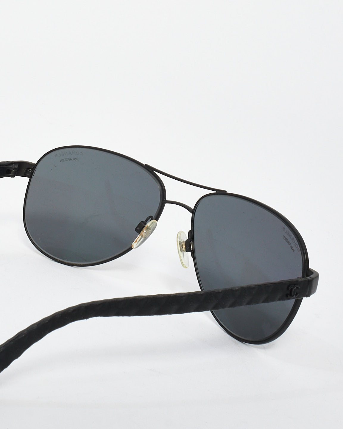 Lunettes de soleil aviateur noir mat Chanel - 4204Q