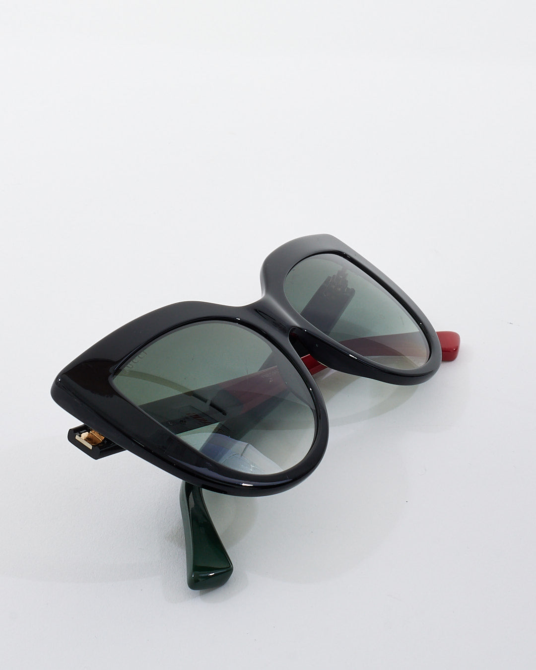 Gucci Black Acetate Cat Eye Frame Sunglasses