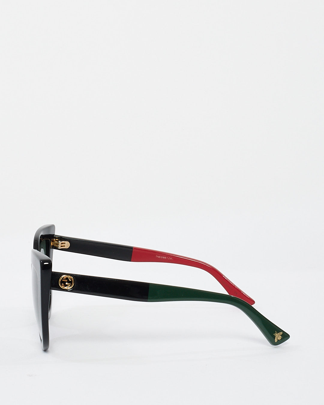 Gucci Black Acetate Cat Eye Frame Sunglasses