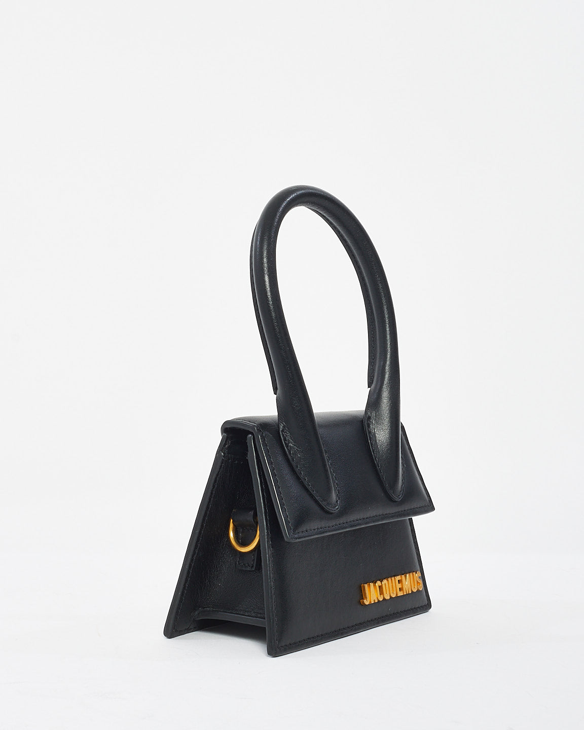 Jacquemus Black Leather Mini  'Le Chiquito' Bag