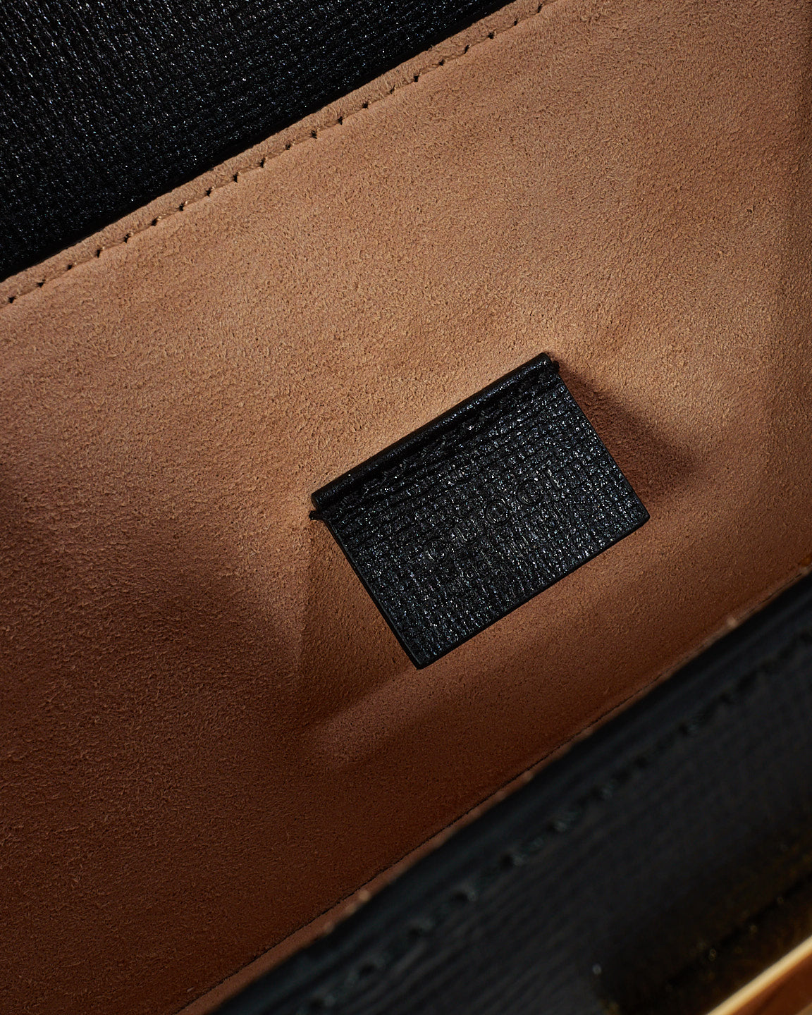 Gucci Black Leather Small Bamboo Padlock Bag