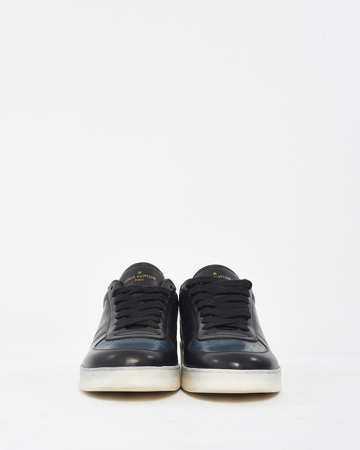 Baskets basses en cuir noir Louis Vuitton pour hommes - 6.5