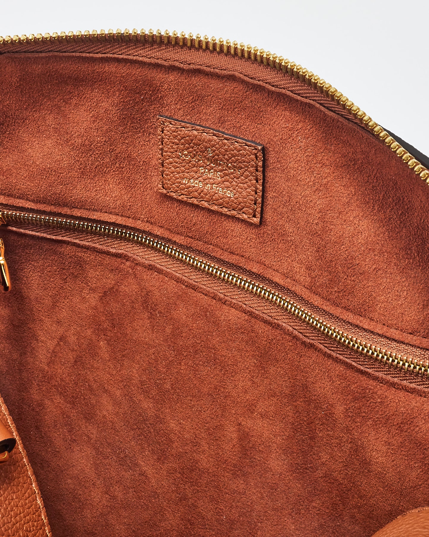 Louis Vuitton Cognac Monogram Empreinte Leather Bandoulière Speedy 25