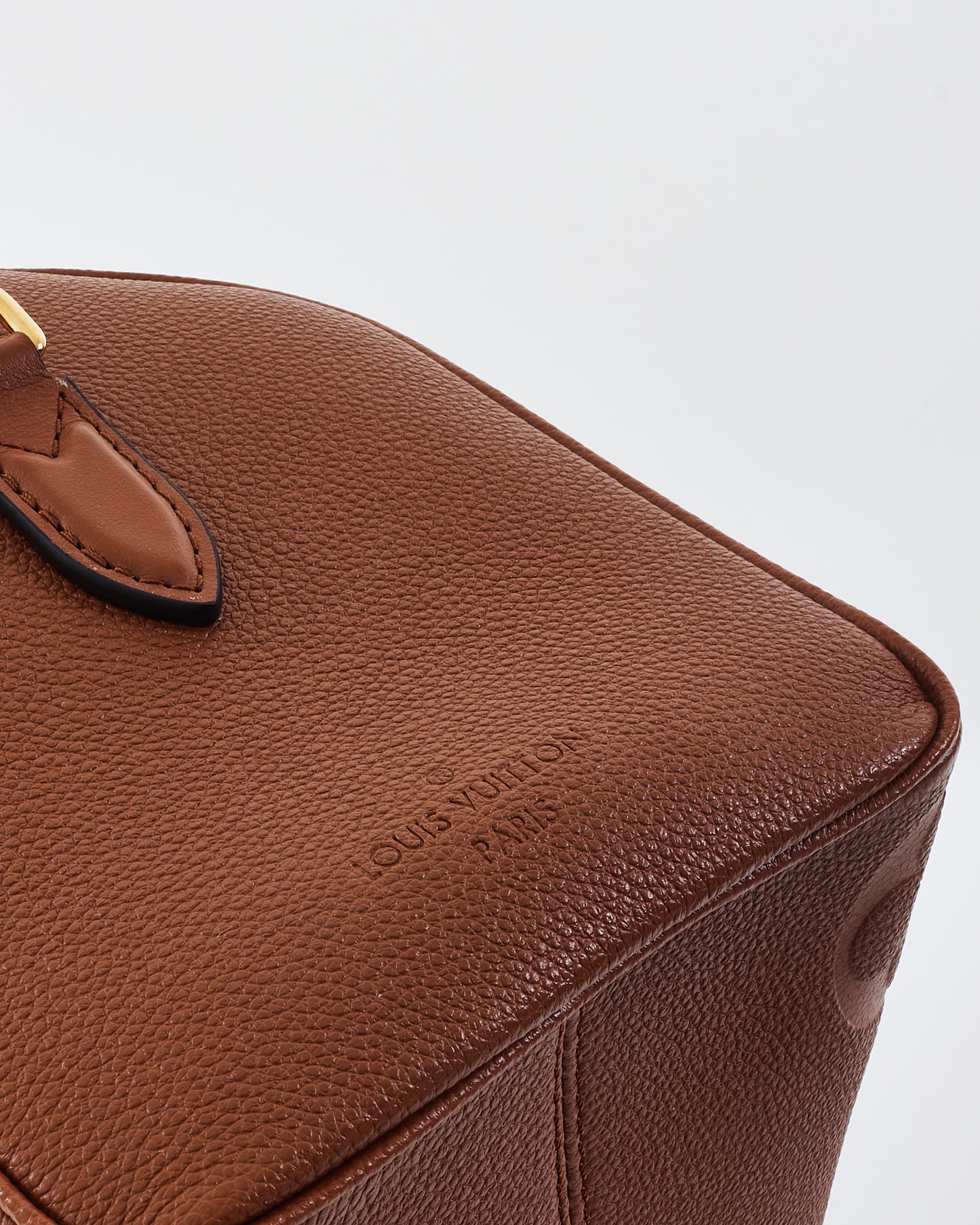 Louis Vuitton Cognac Monogram Empreinte Leather Bandoulière Speedy 25