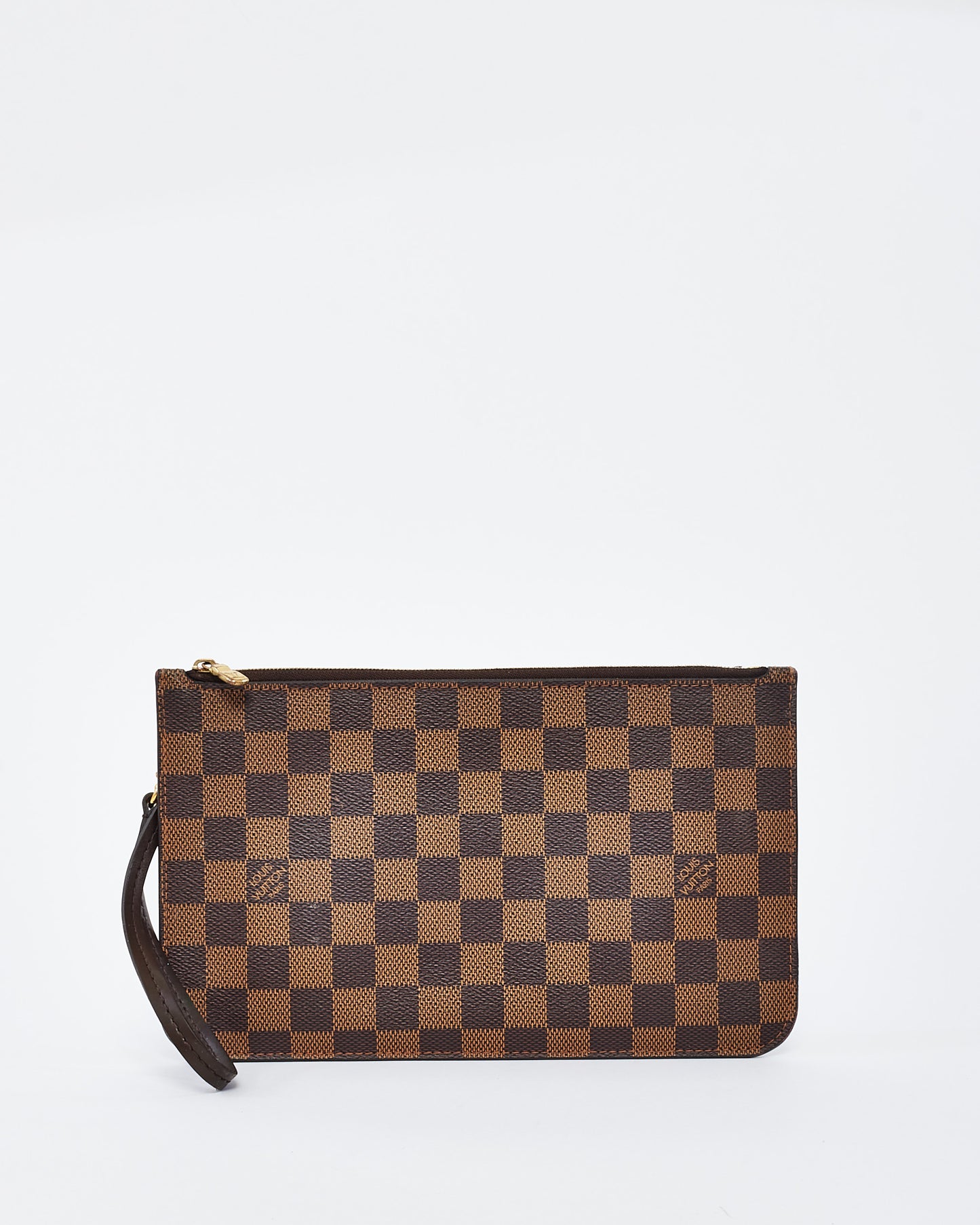 Louis Vuitton Damier Ebene Canvas Wristlet Pouch