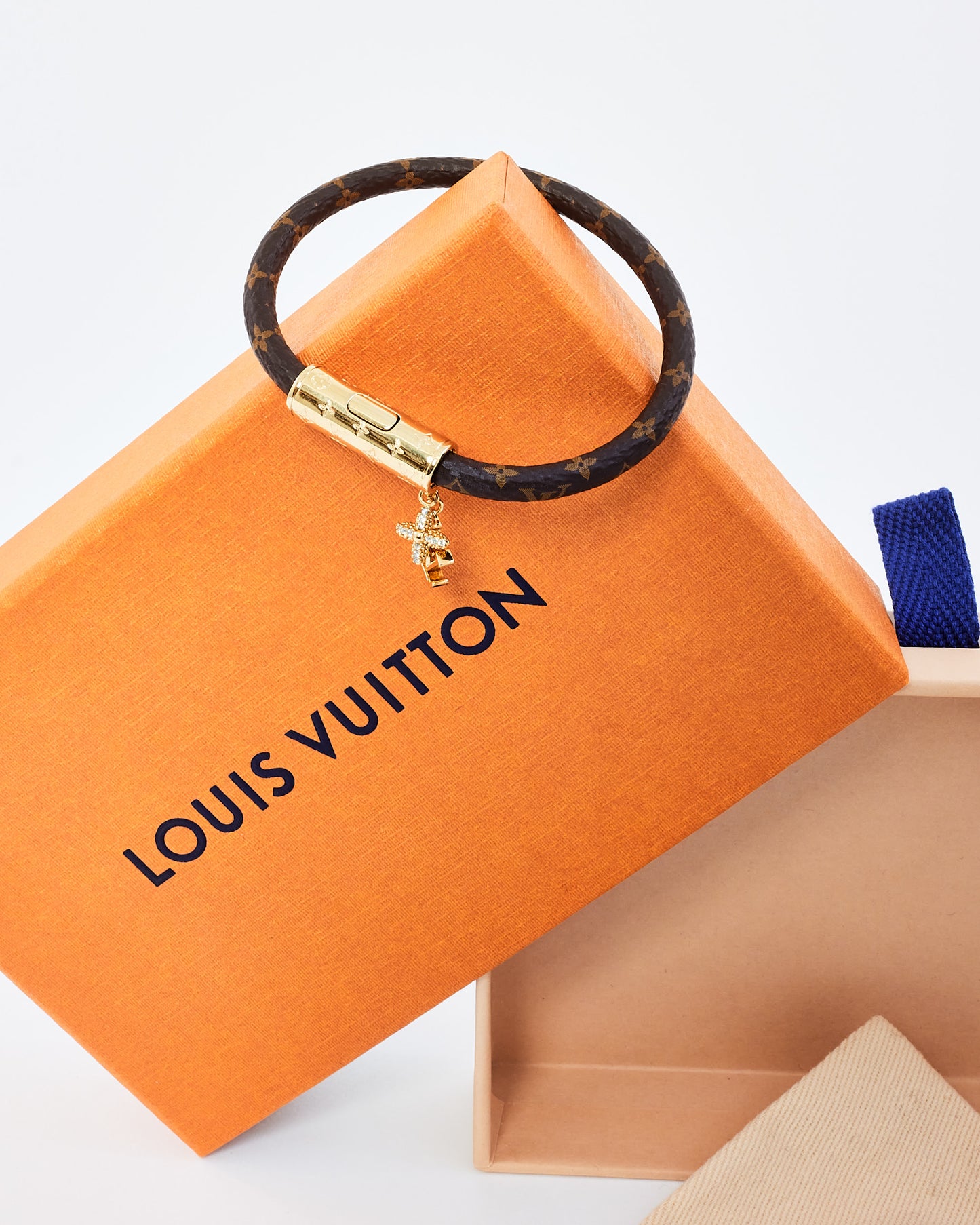 Louis Vuitton Monogram Canvas Bracelet with Charms