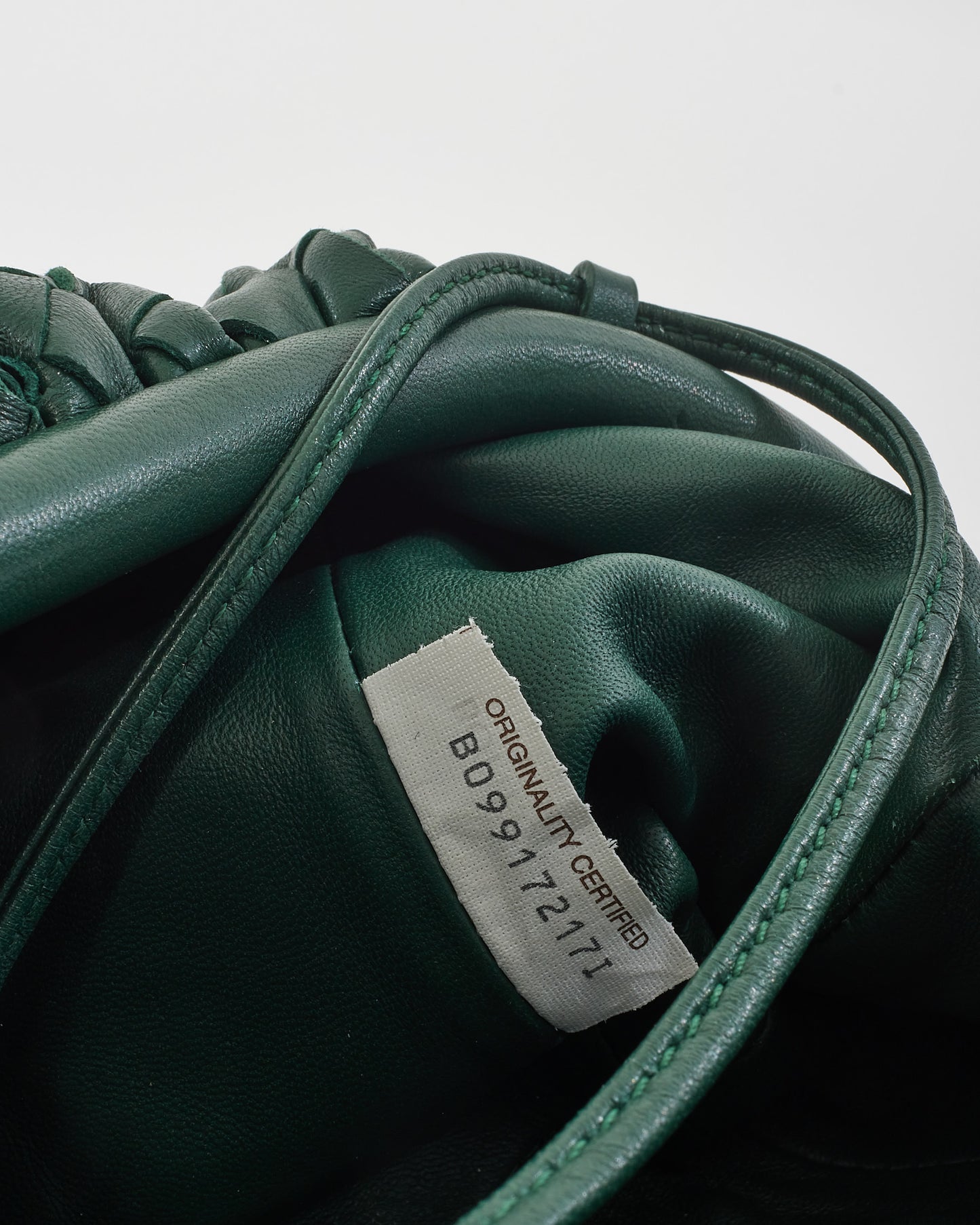 Bottega Veneta Green Mini Pouch Clutch Crossbody Bag