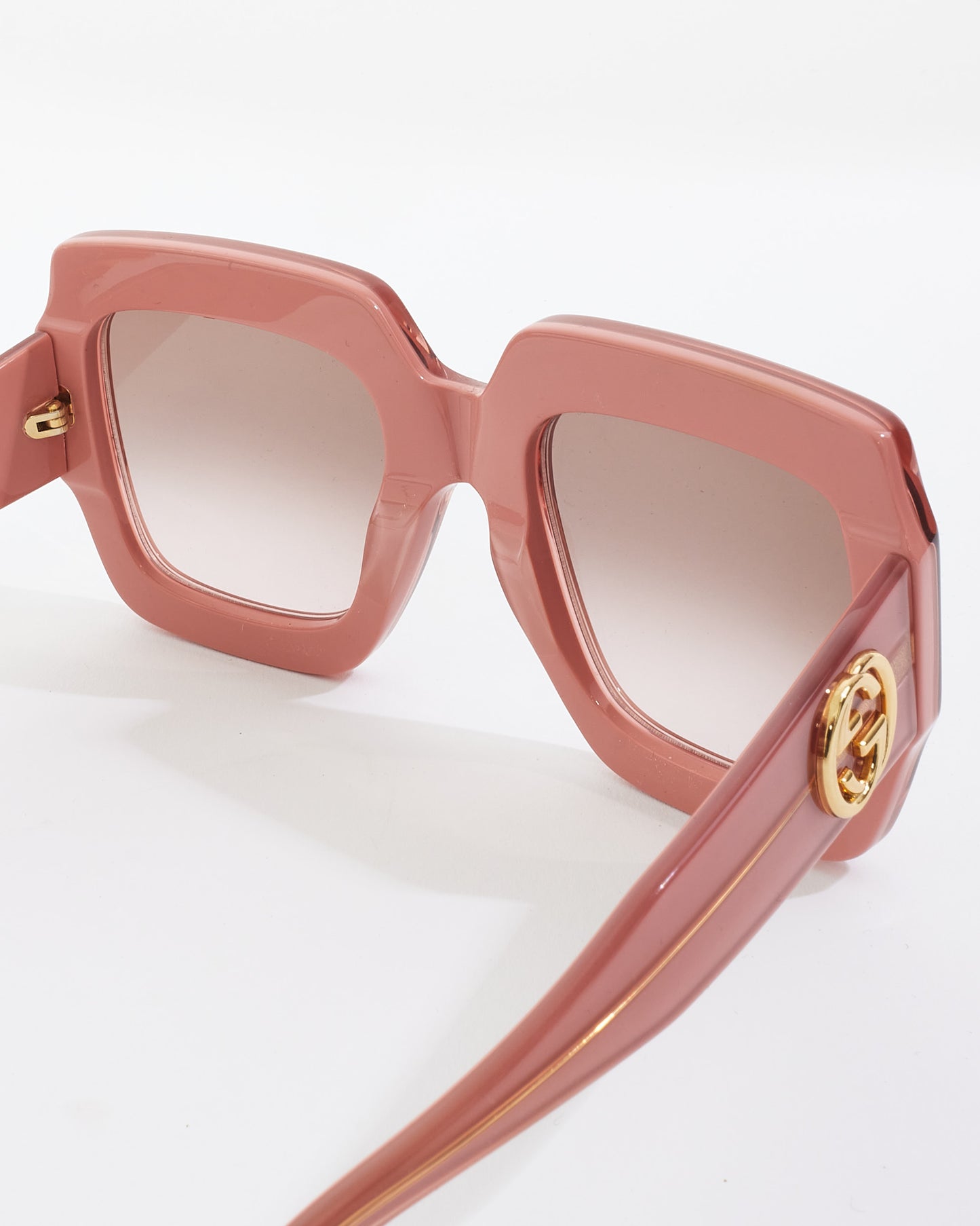 Gucci Pink Acetate Square Frame Sunglasses GG0178S