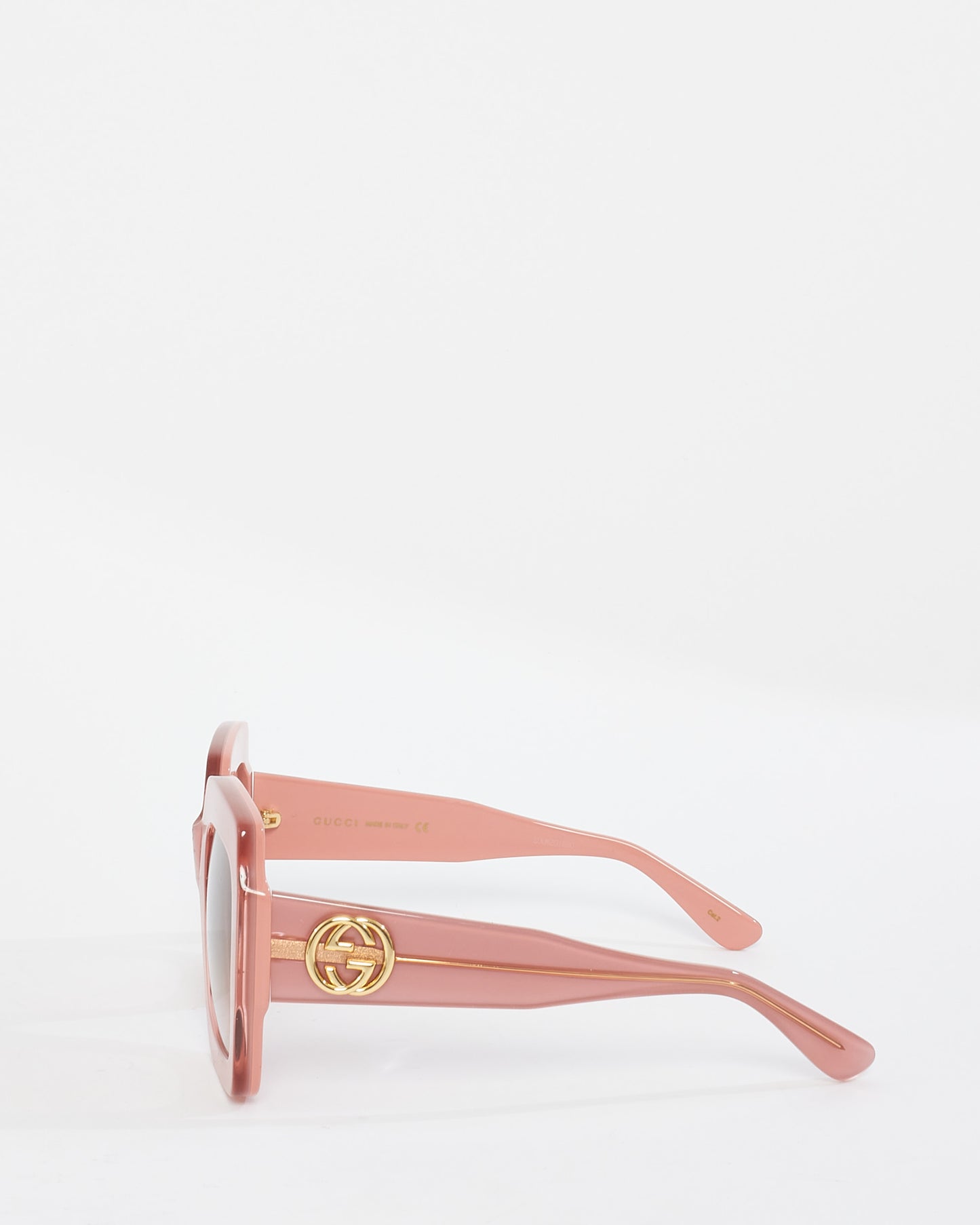 Gucci Pink Acetate Square Frame Sunglasses GG0178S