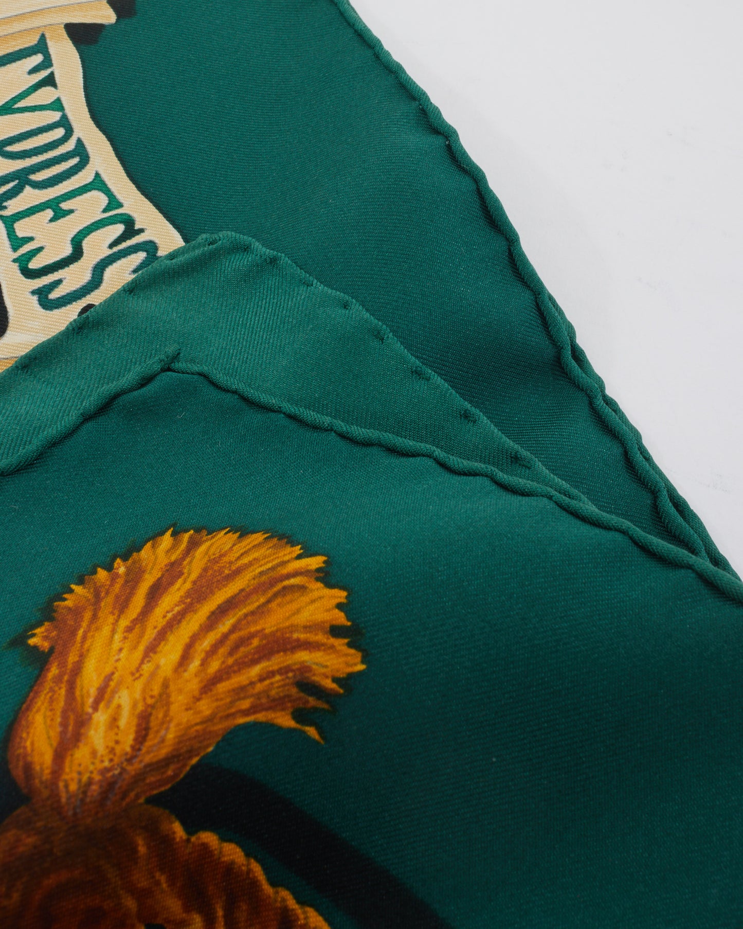 Hermès Foulard En Soie Multi Bleu Vert "Le Poney Express"