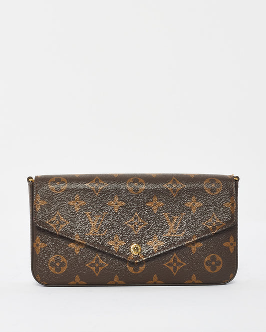 Louis Vuitton Monogram Canvas Félicie Pochette Bag with Chain