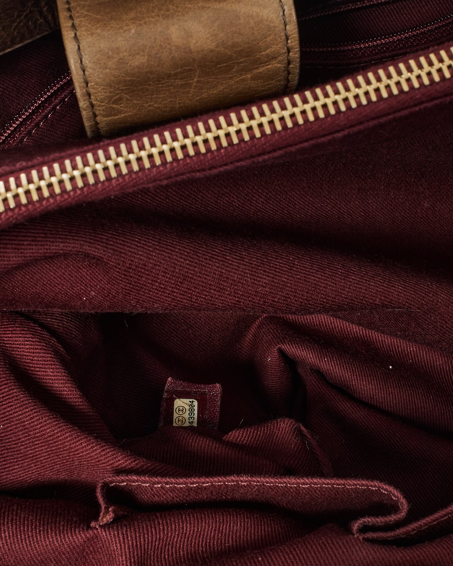 Grand cabas élégance en cuir matelassé souple marron Chanel