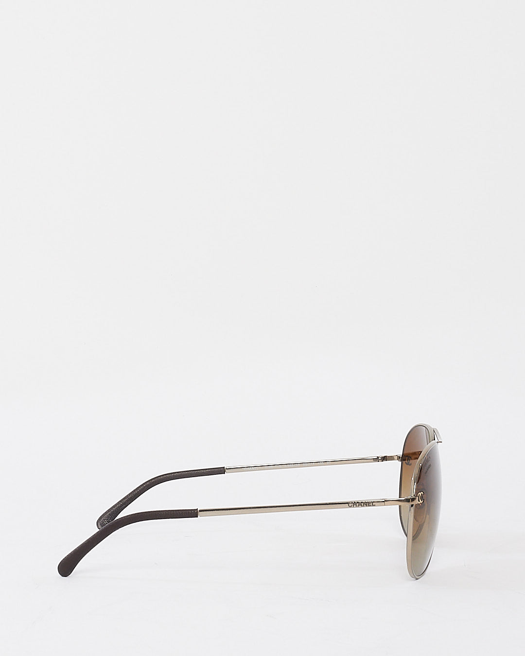 Chanel Bronze Metal Aviator Sunglasses 4189TQ