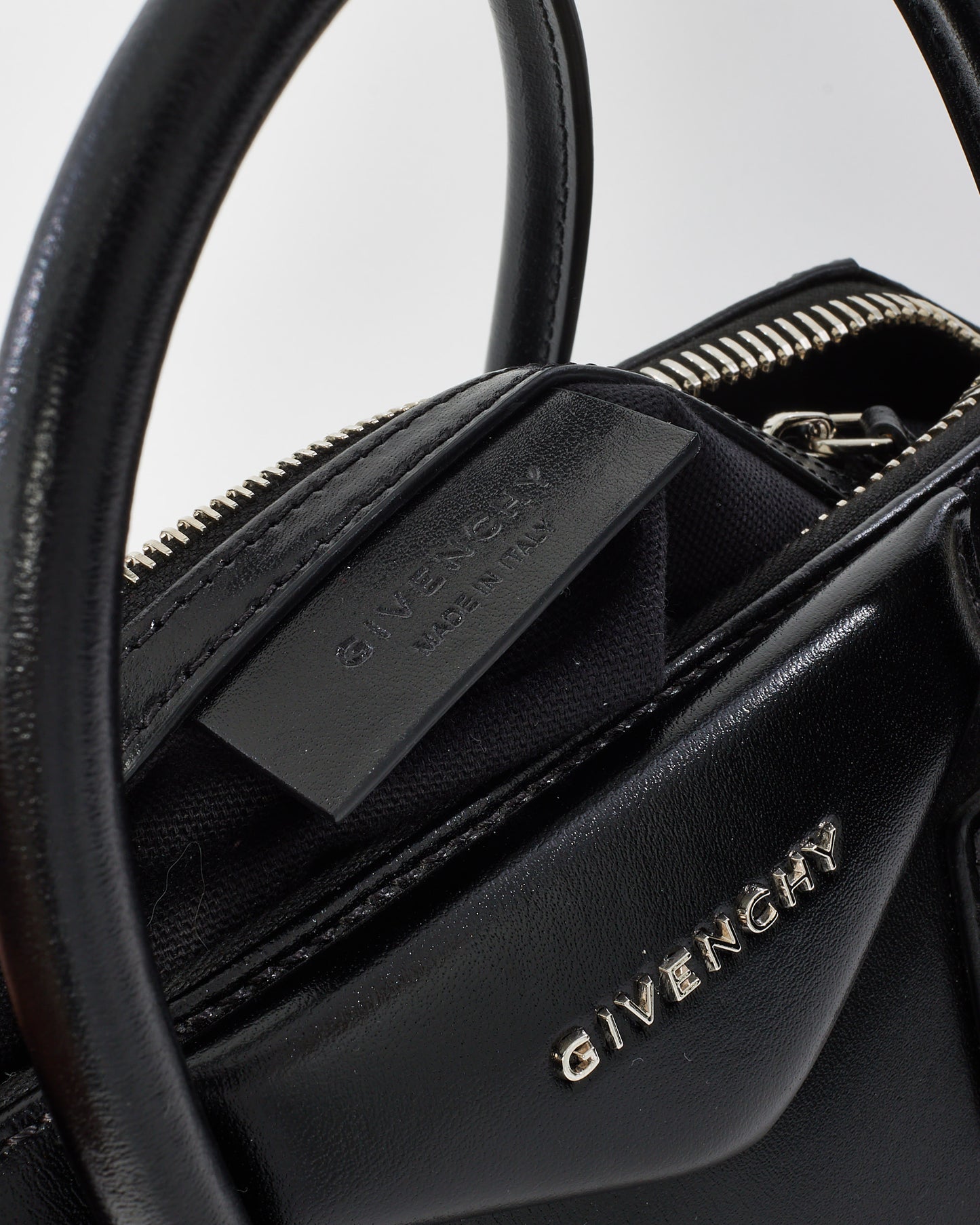 Givenchy Black Smooth Box Leather Antigona Small Tote Bag