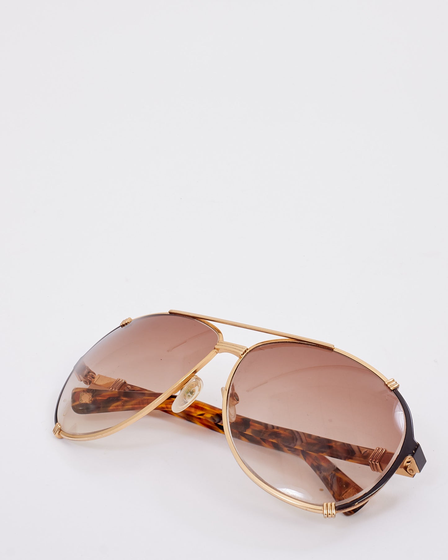 Dior Gold & Tortoise Aviator Sunglasses
