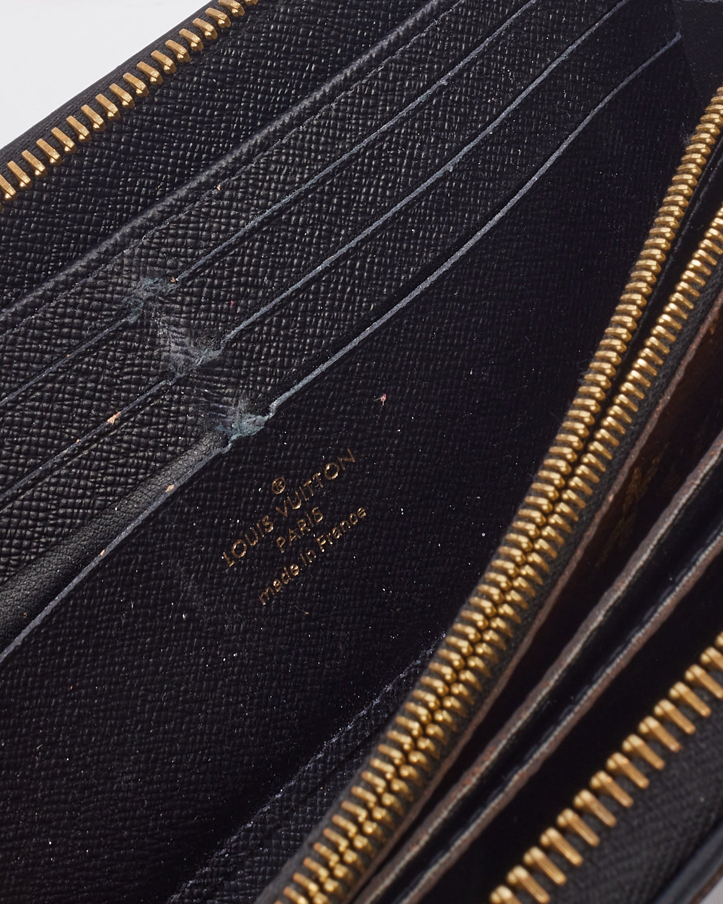 Louis Vuitton Black Monogram Canvas Retiro Zippy Wallet