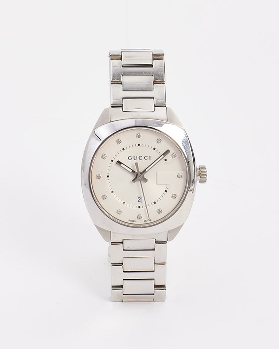 Gucci Silver GG2570 Stainless Steel 36mm Watch