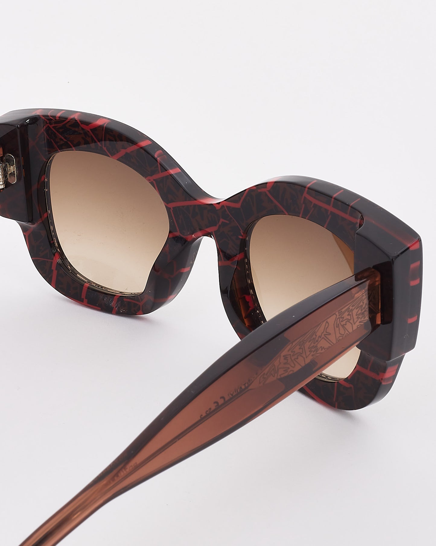 Fendi Dark Brown & Red FF 0106 SYLVY Sunglasses
