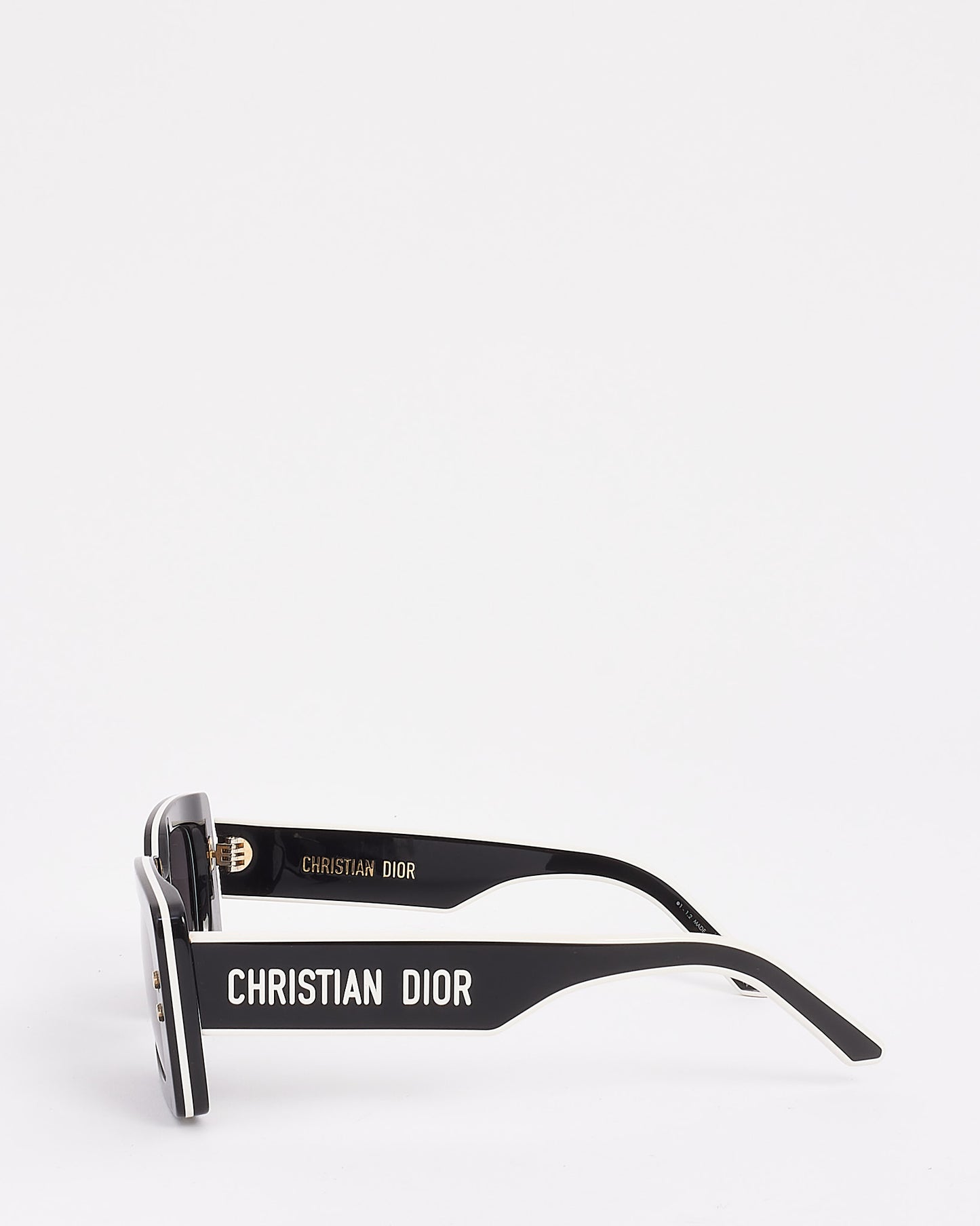 Dior Black/White Pacific S1U Logo Sunglasses