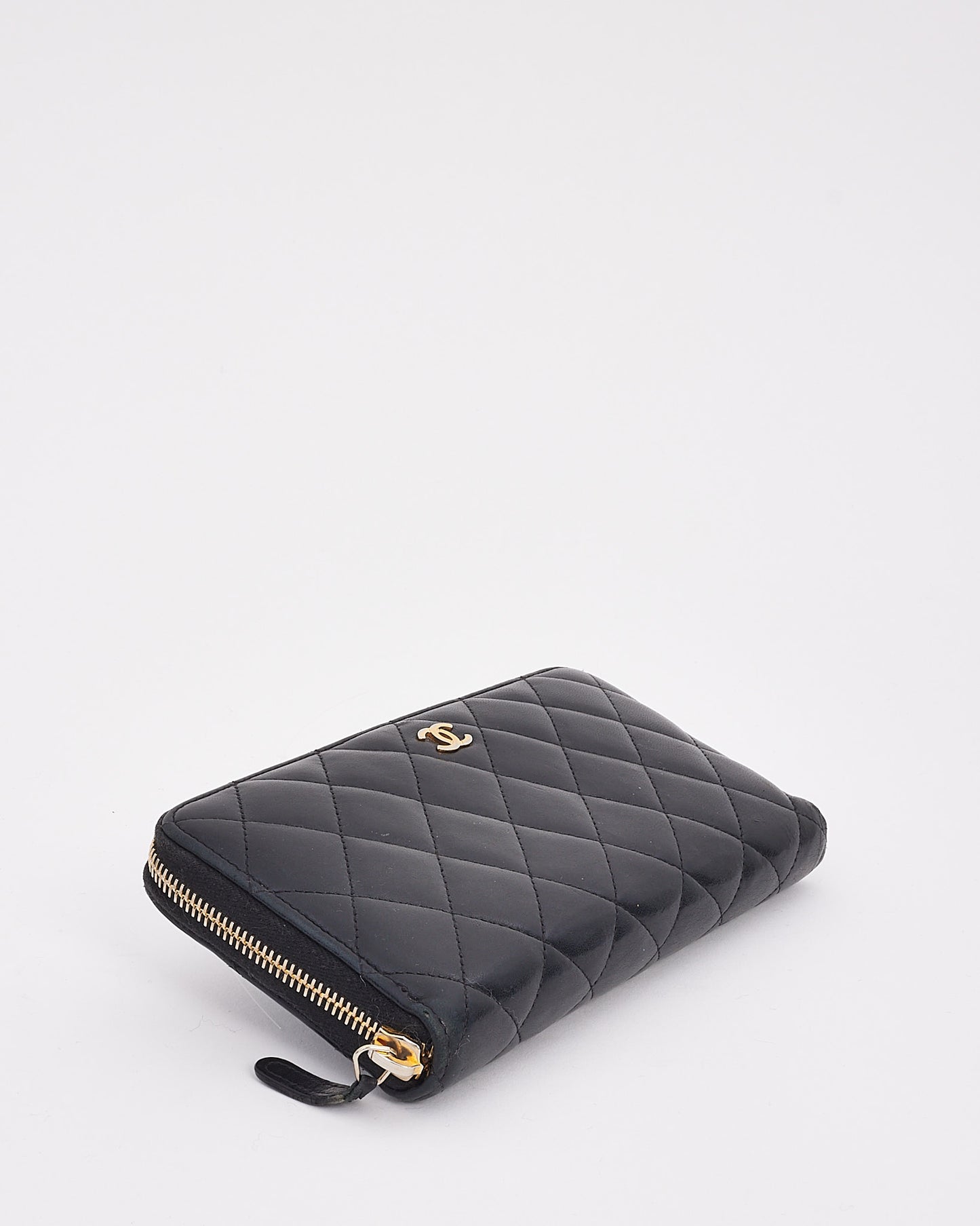 Chanel Black Quilted Leather Long Classic Wallet