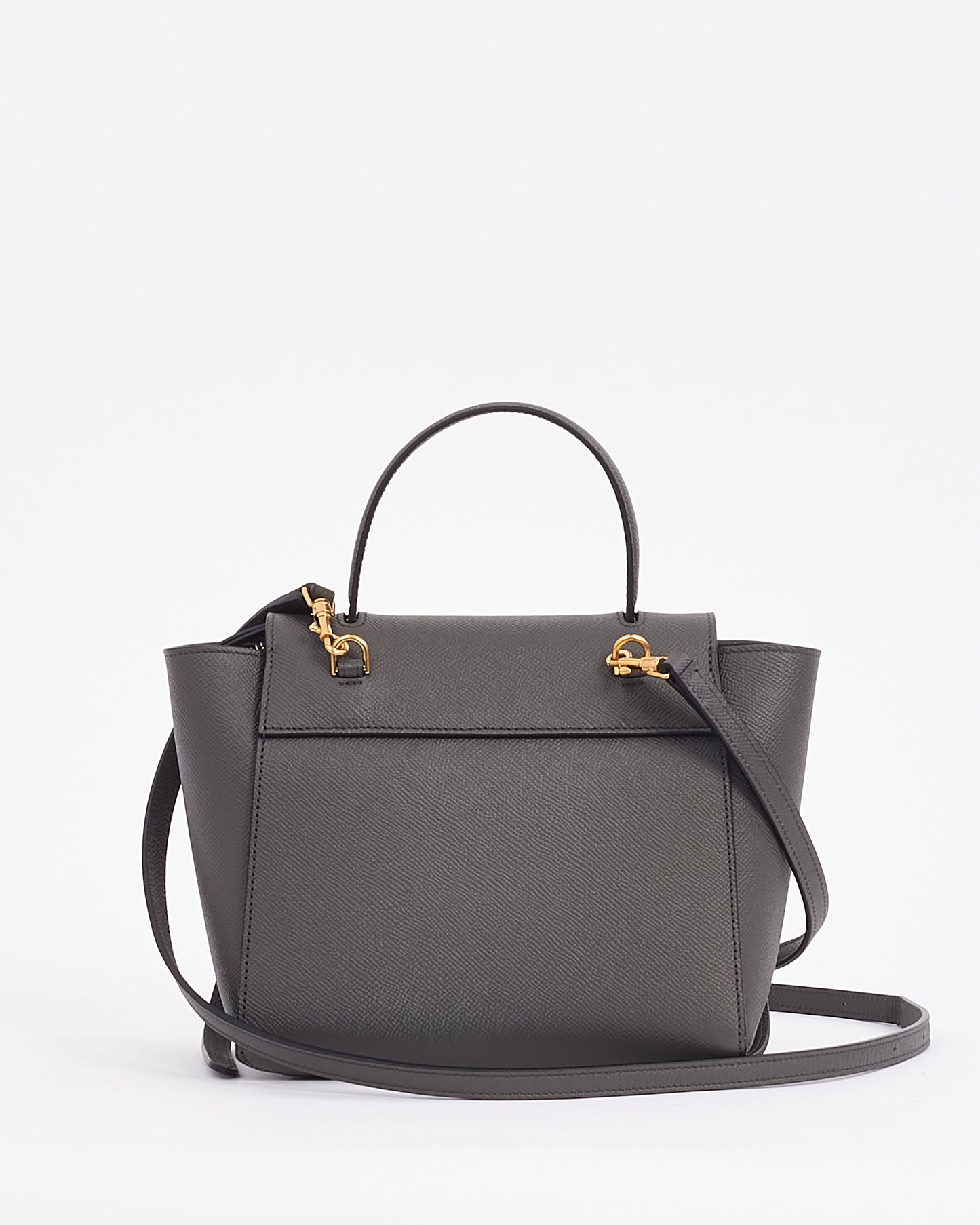 Celine Grey Grained Leather Nano Belt Bag