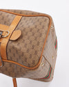 Gucci Vintage Beige Web Detail Boston Bag