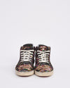Christian Louboutin Multi Silver Sequence Orlato Paillettes High Top Sneakers - 39