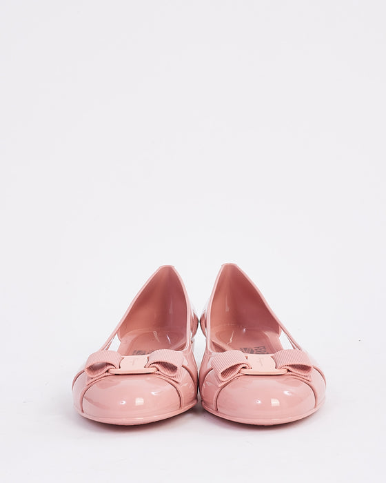 Salvatore Ferragamo Pink Jelly Vatra Shoes - 10