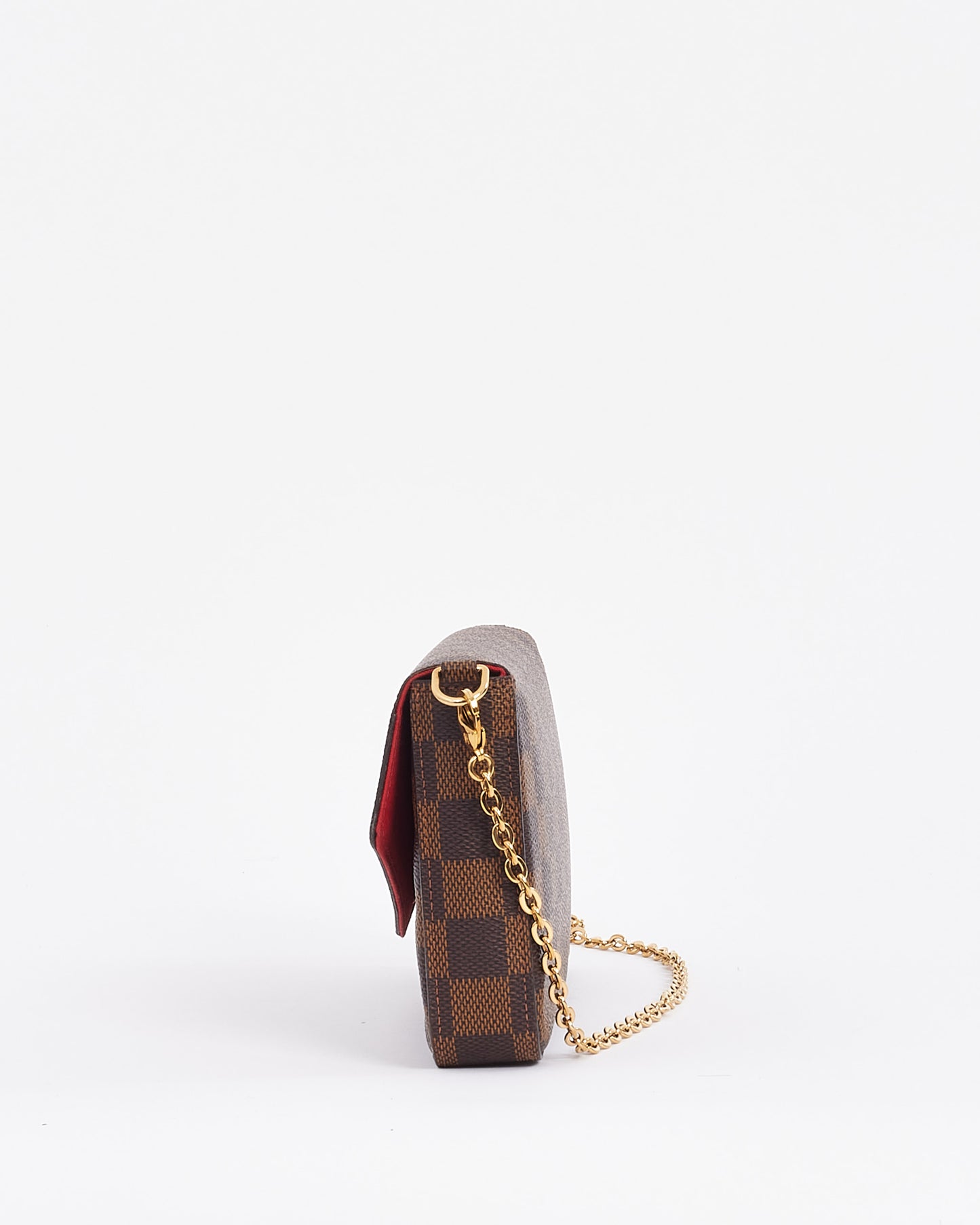 Louis Vuitton Damier Ebene Félicie Pochette Bag with Chain
