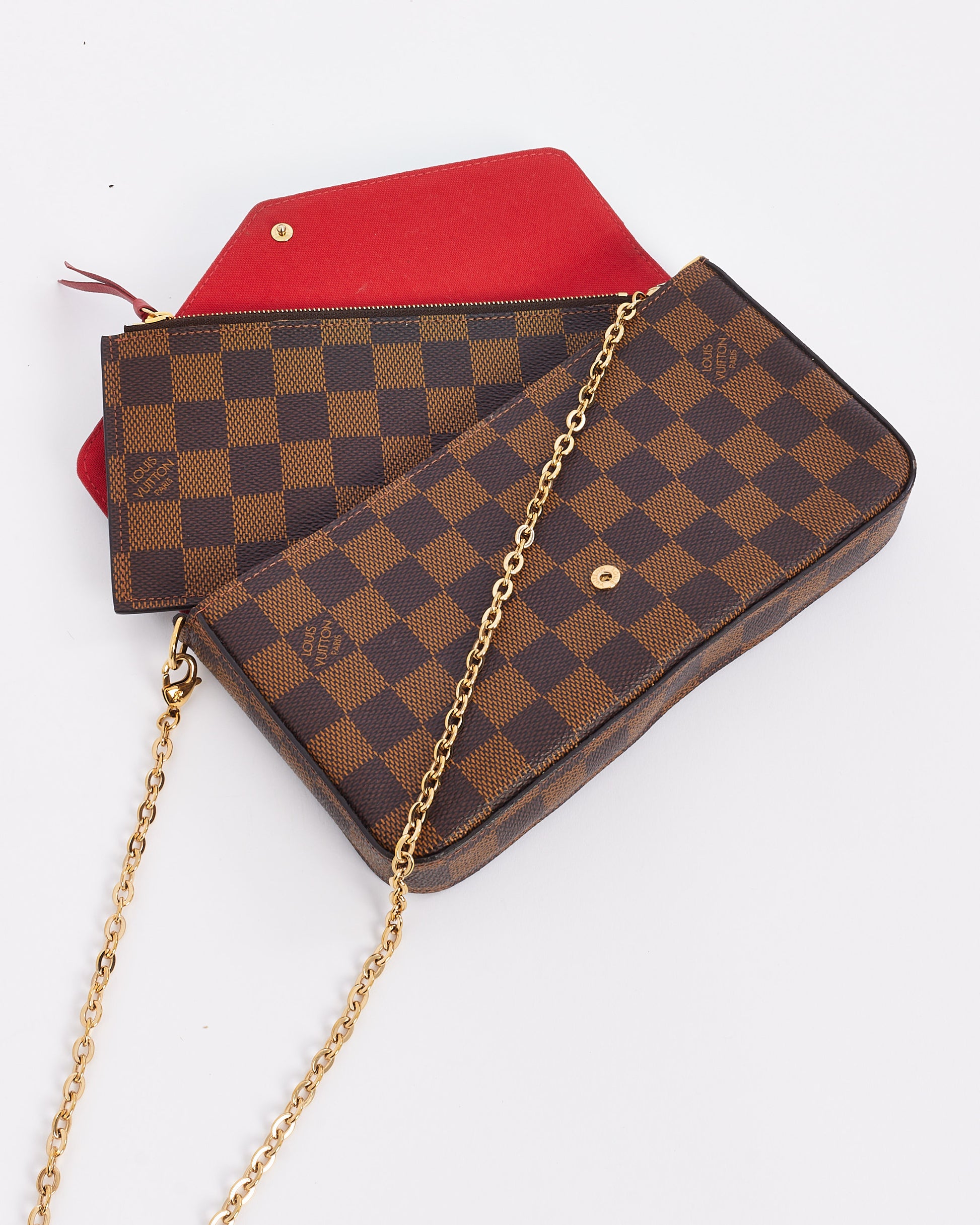 Vuitton Pochette Damier Ebene Felicie Felicie Tela Damier Ebene