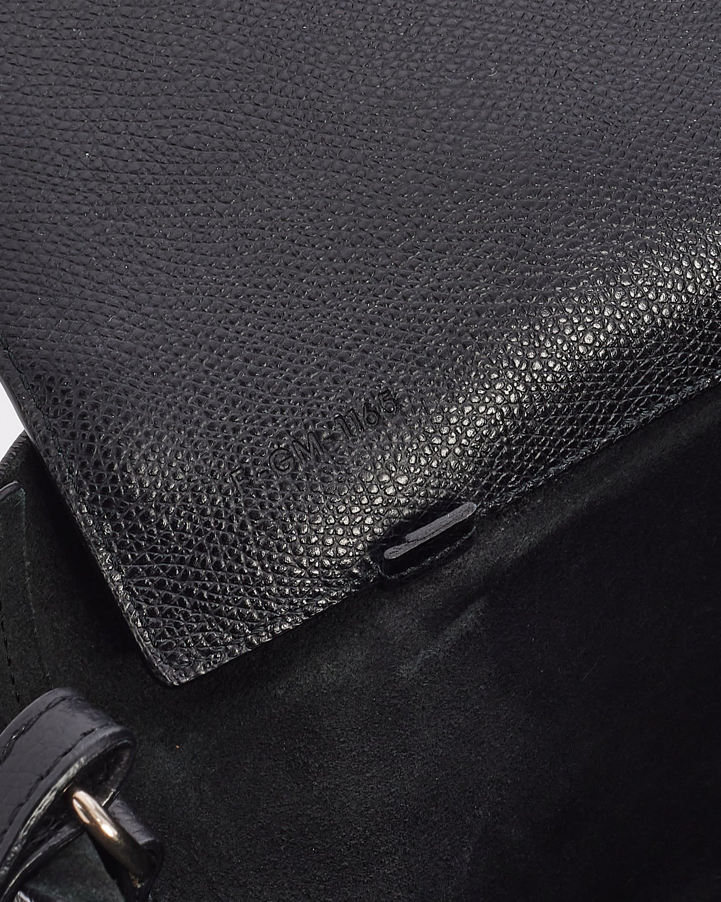Celine Black Leather Cabas PM Tote Bag with Shoulder Strap