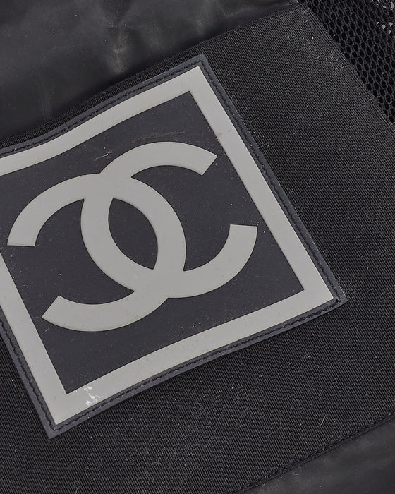 Chanel 2000's Black Grey CC Logo Basketball with Bag Set – RETYCHE
