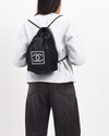 Chanel 2000's Black Grey CC Logo Basketball with Bag Set