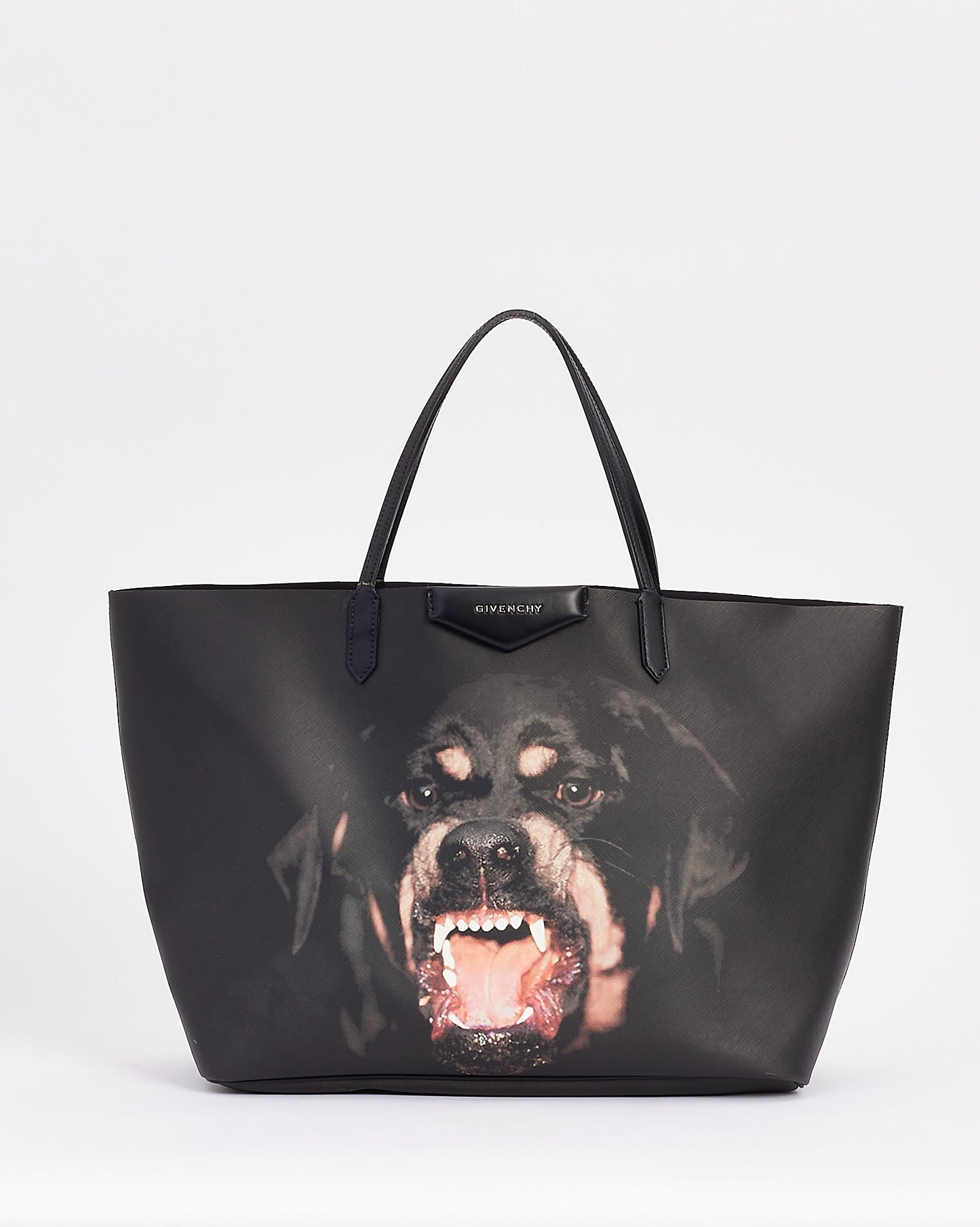 Grand sac fourre-tout Rottweiler en toile enduite noire Givenchy