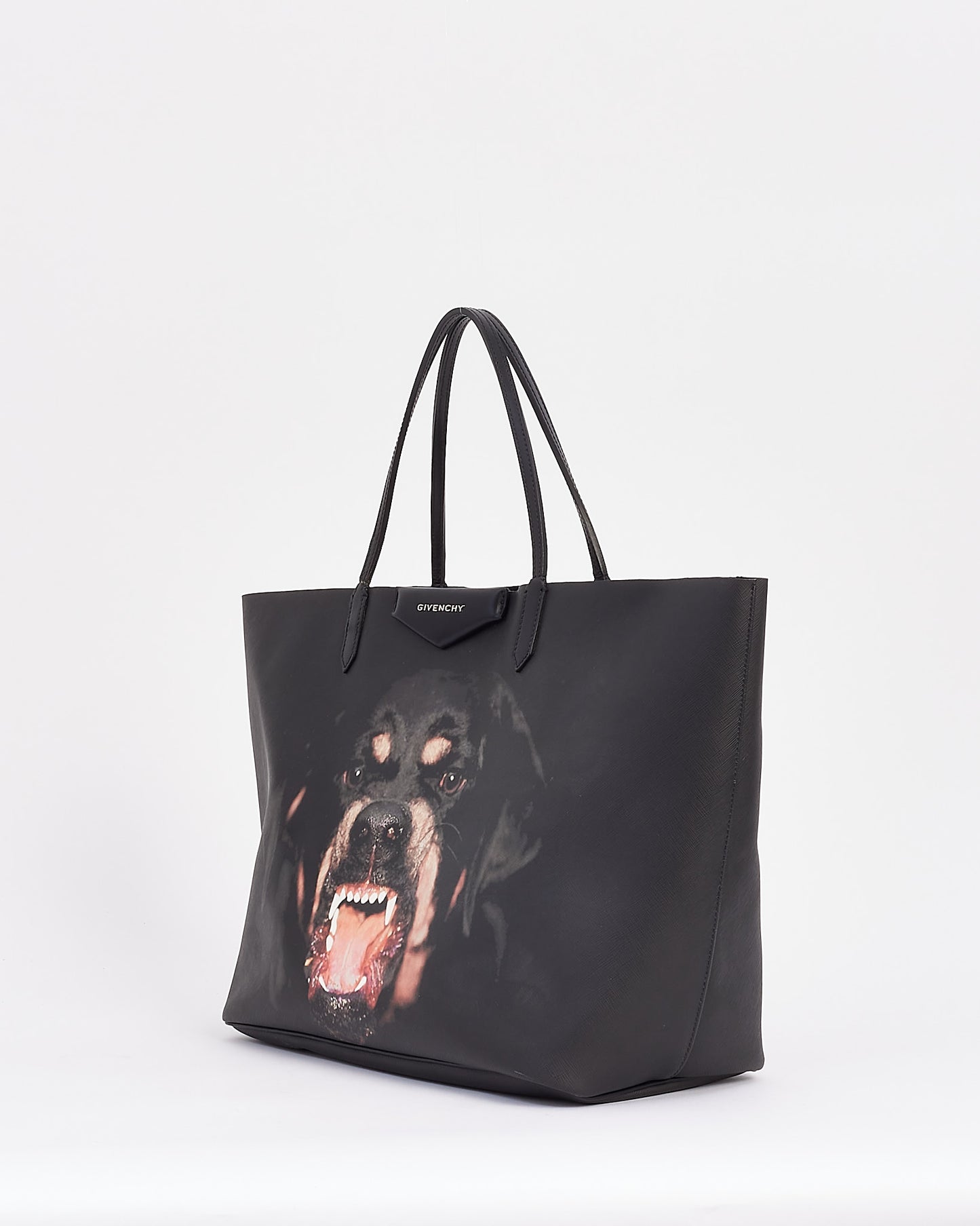 Grand sac fourre-tout Rottweiler en toile enduite noire Givenchy