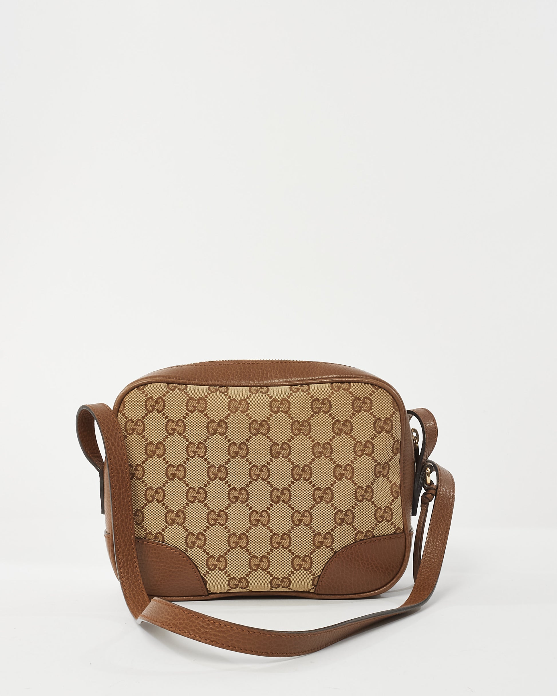 Buy Gucci Brown GG Canvas Mini Bree Crossbody Bag Authenticated