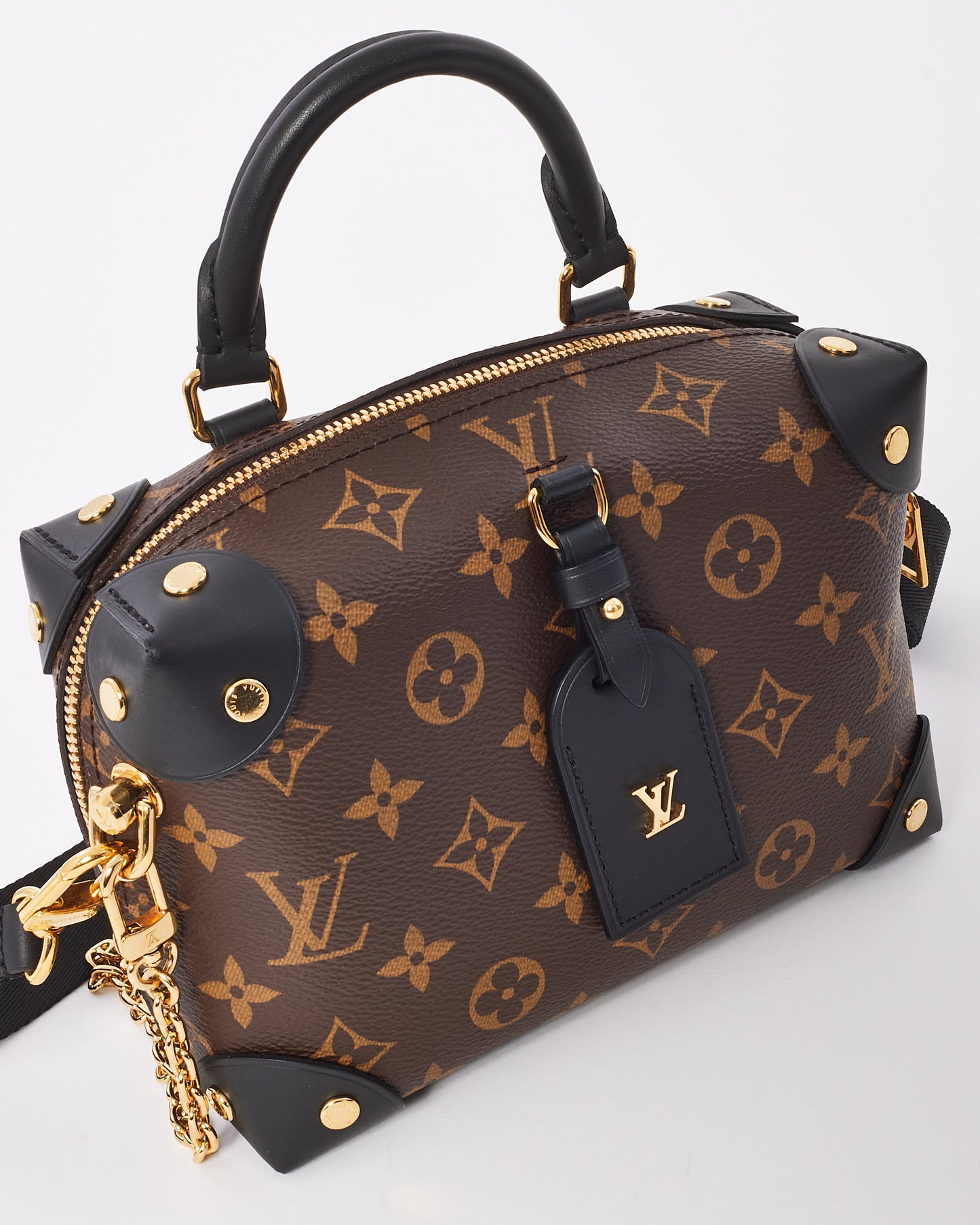 Louis Vuitton Monogram Canvas Petite Malle Souple Shoulder Bag