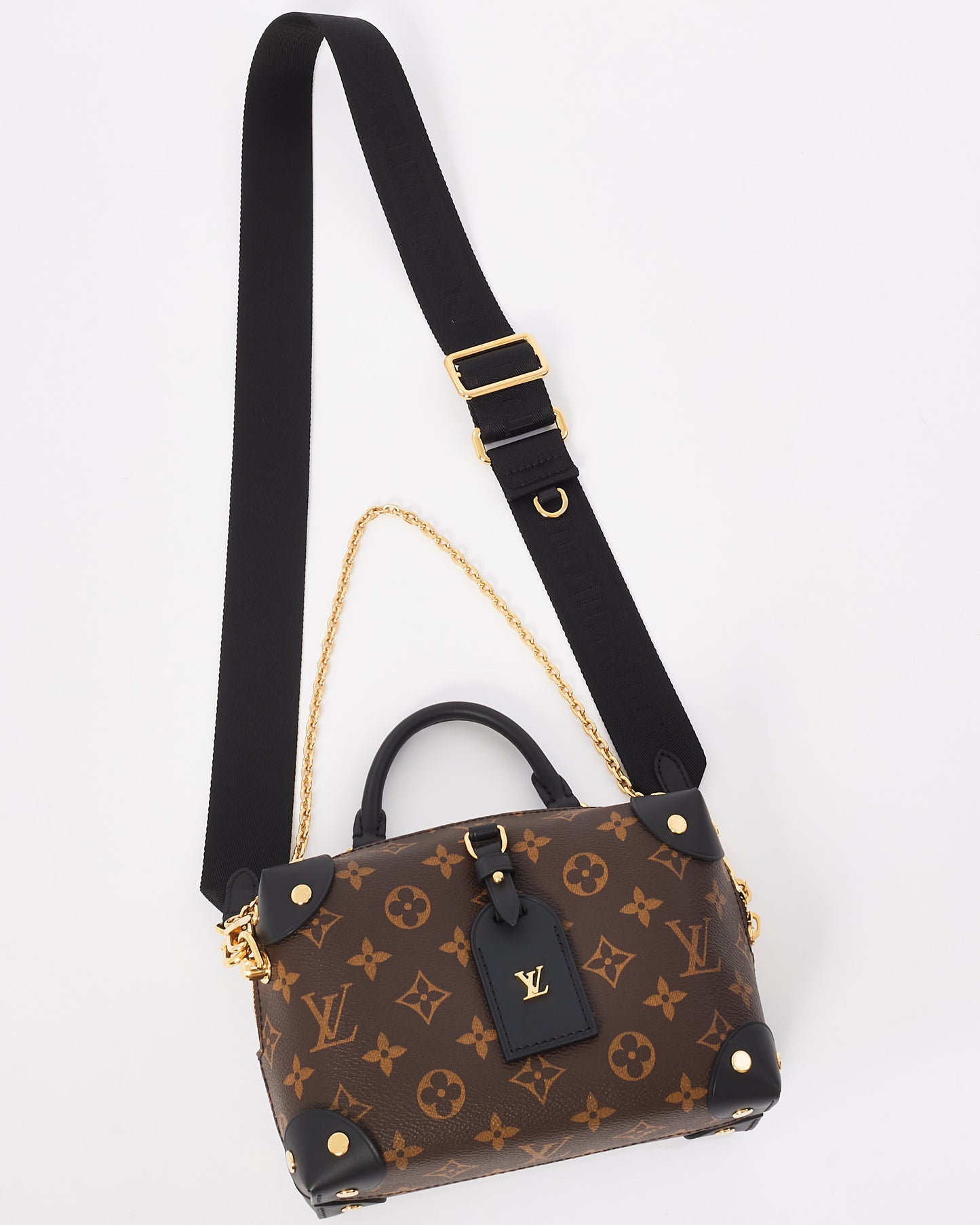 Louis Vuitton Monogram Canvas Petite Malle Souple Shoulder Bag