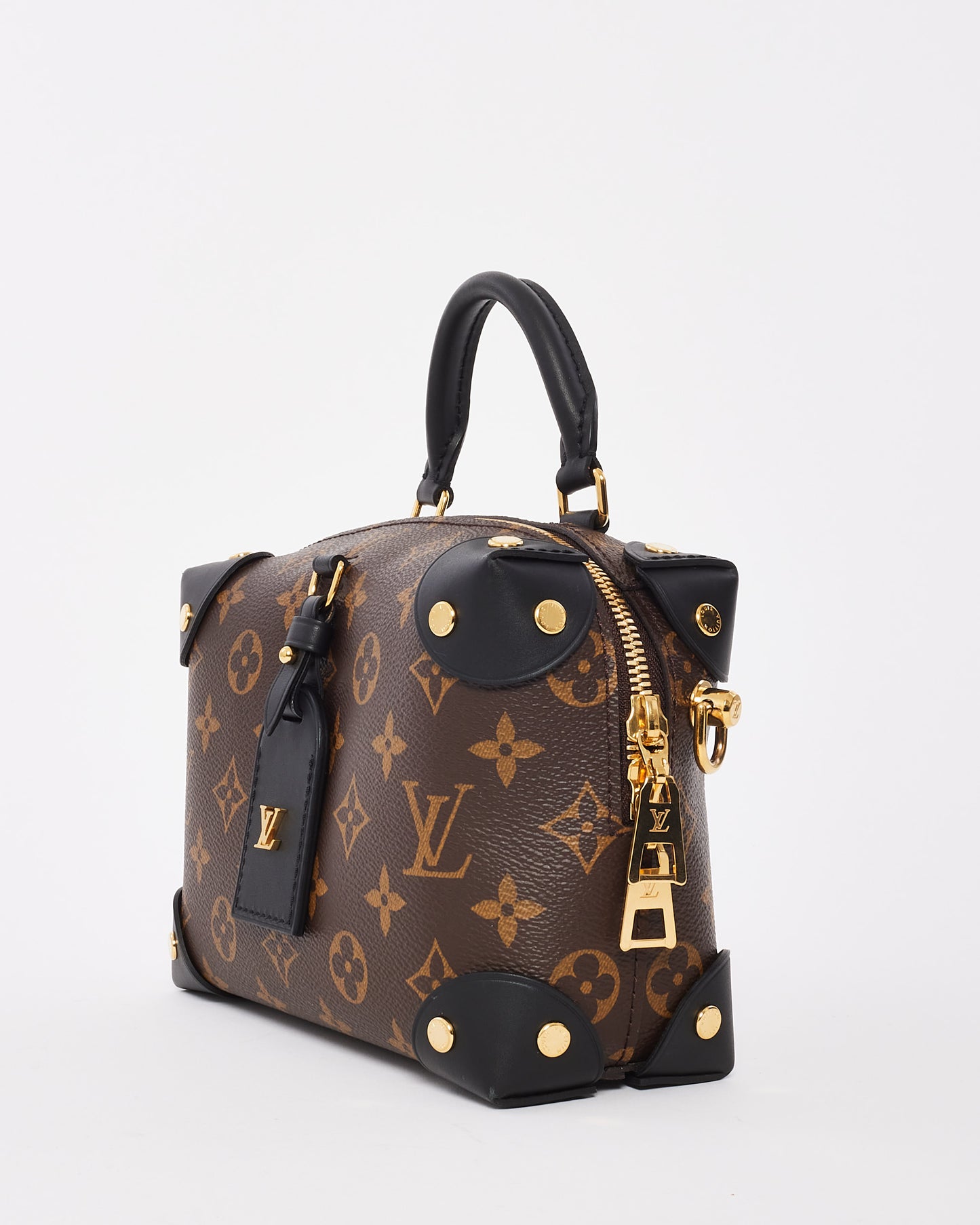 Louis Vuitton Monogram Canvas Petite Malle Souple Shoulder Bag