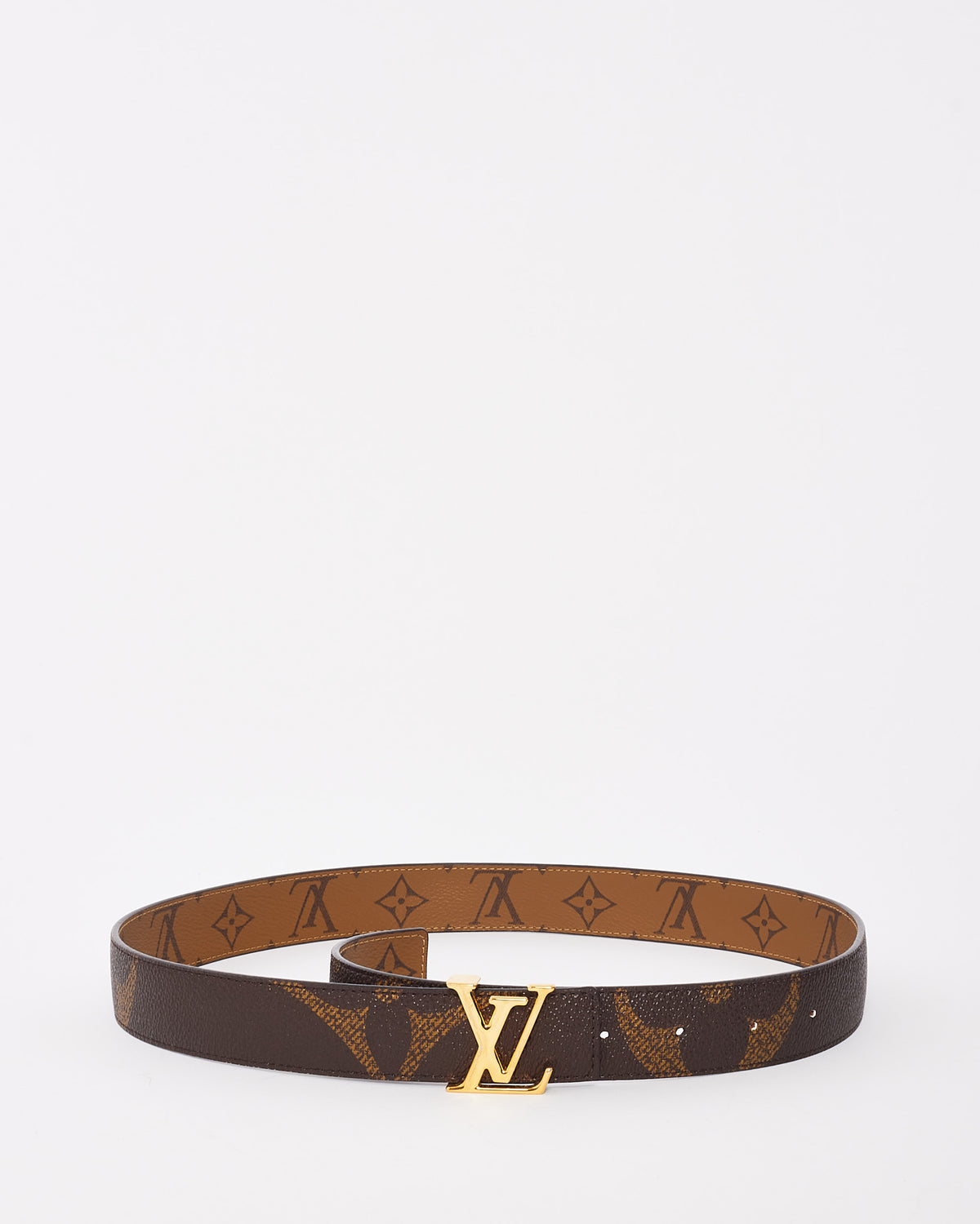 LV iconic reversible belt 30 mm new Louis Vuitton Iconic Reversible Belt Monogram Giant 30MM Red  main image 2