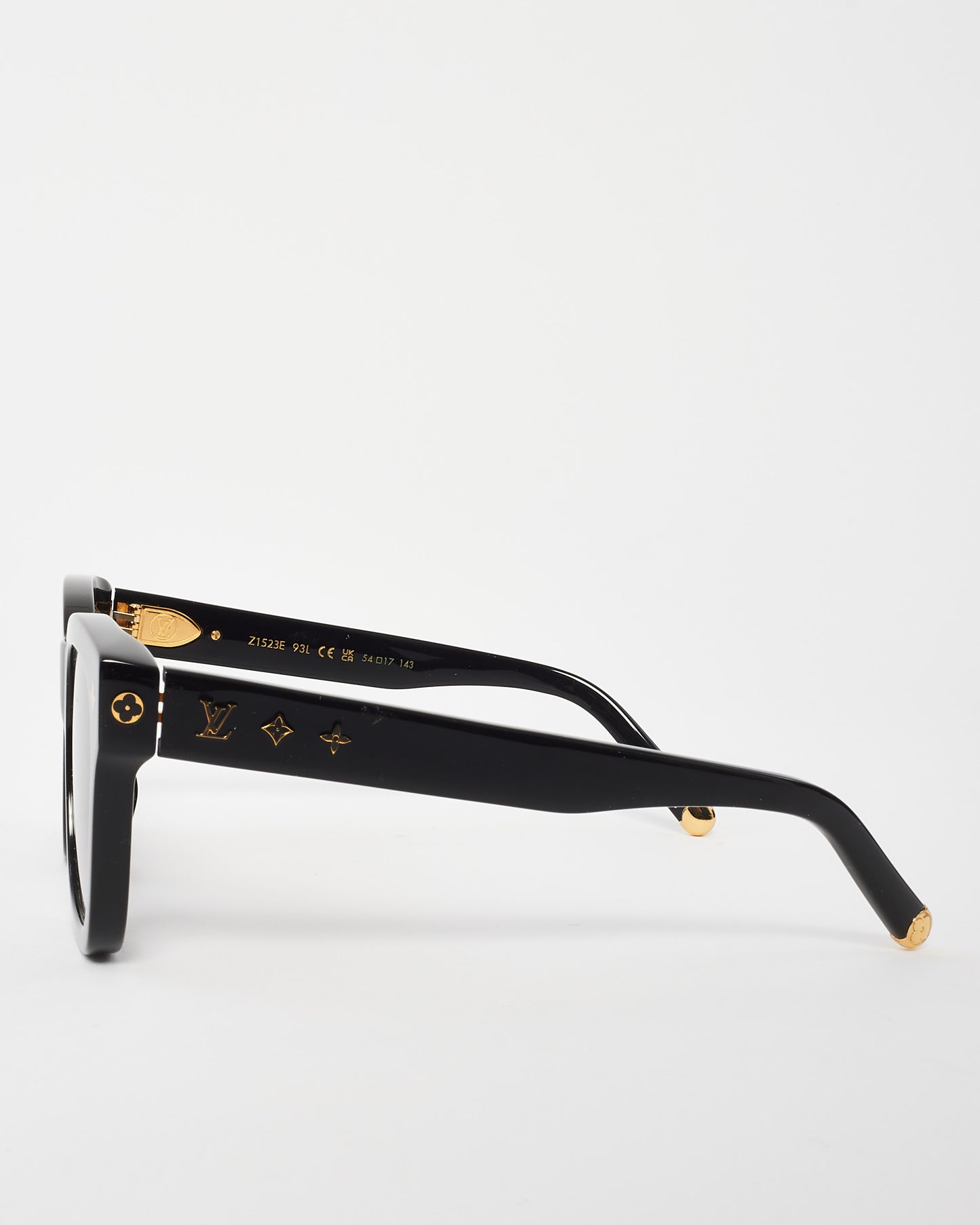 Louis Vuitton Lunettes de soleil carrées My Monogram en acétate noir Z1523E