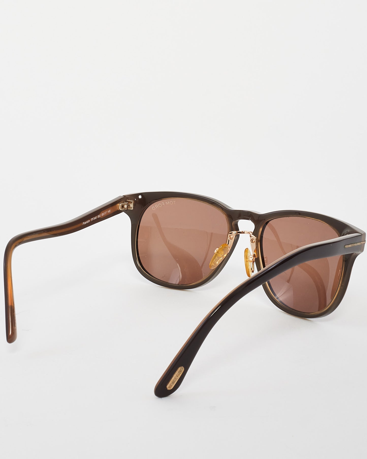 Tom Ford Brown Acetate Franklin TF346 Sunglasses