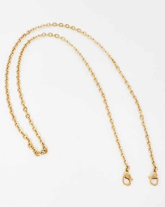 Louis Vuitton Bracelet chaîne Felicie en métal doré