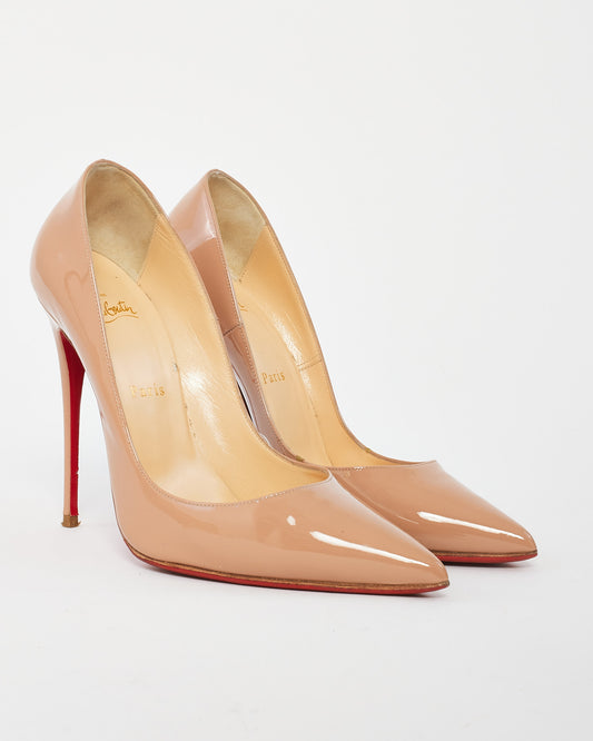 Christian Louboutin Nude Patent Leather So Kate Pumps 120 - 39