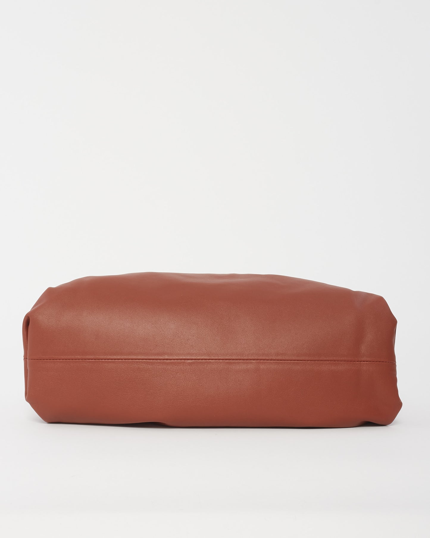 Bottega Veneta Rust Leather The Pouch Clutch Bag