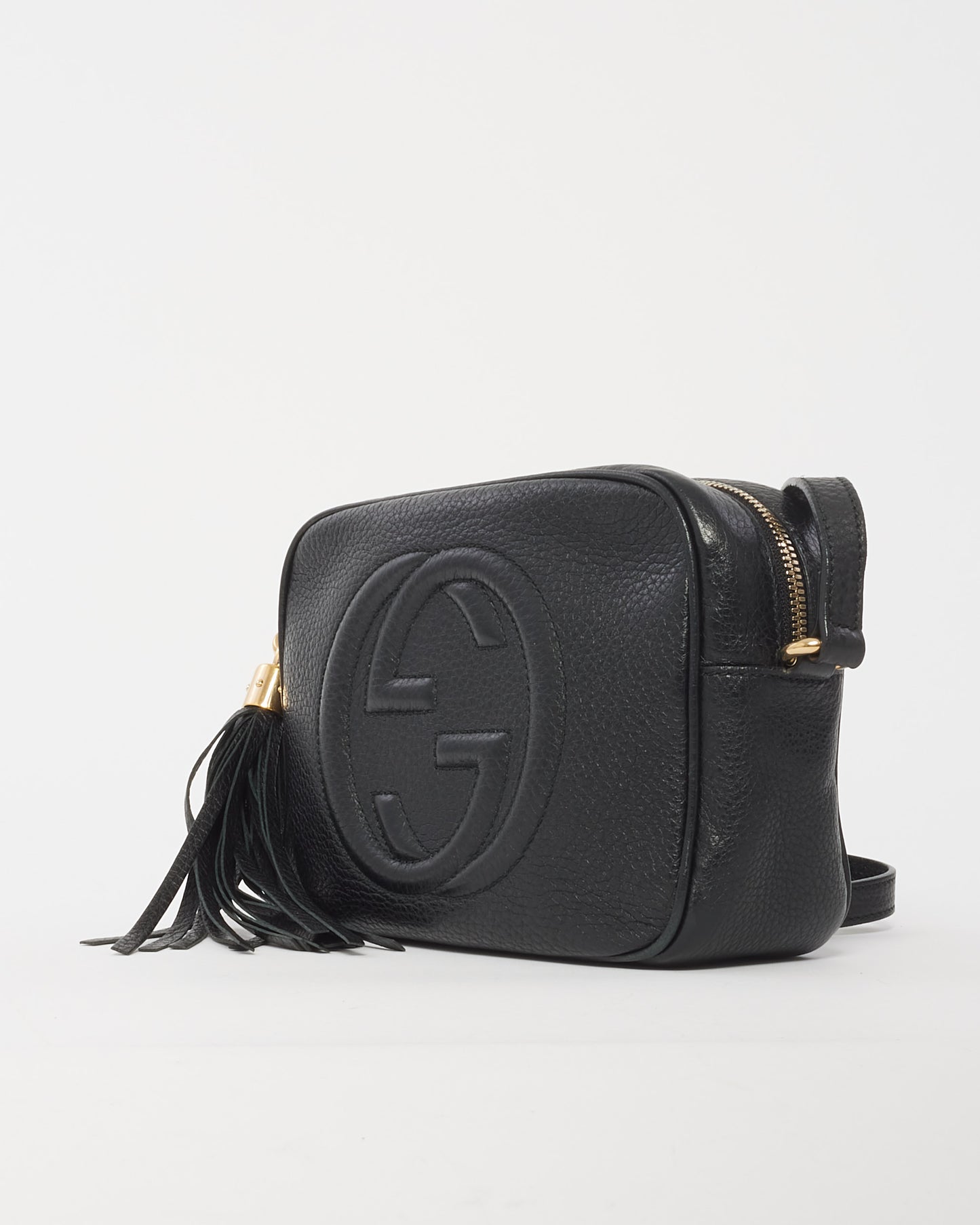 Gucci Black Leather Soho Disco Crossbody Bag
