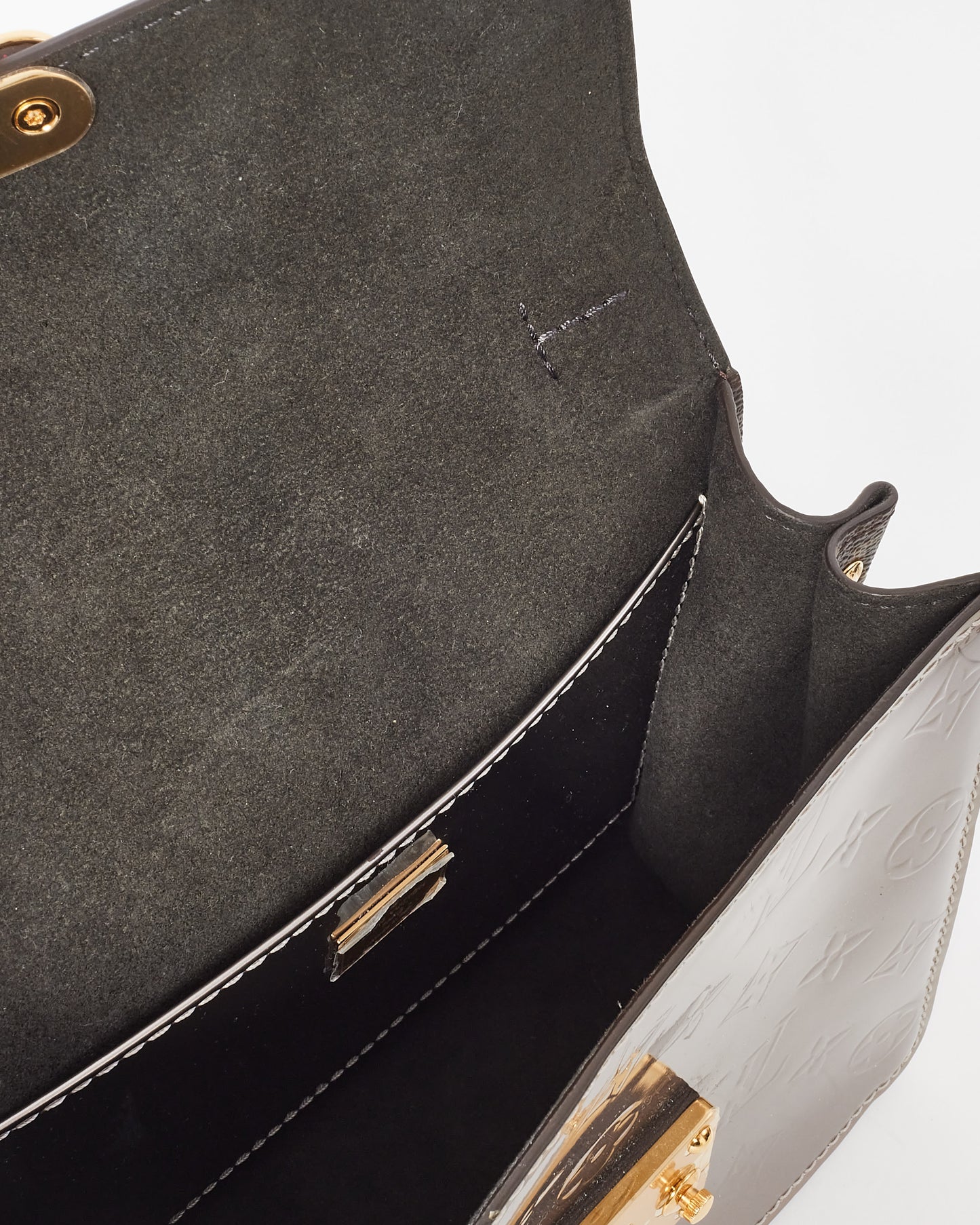 Louis Vuitton Silver Monogram Vernis Spring Street Bag