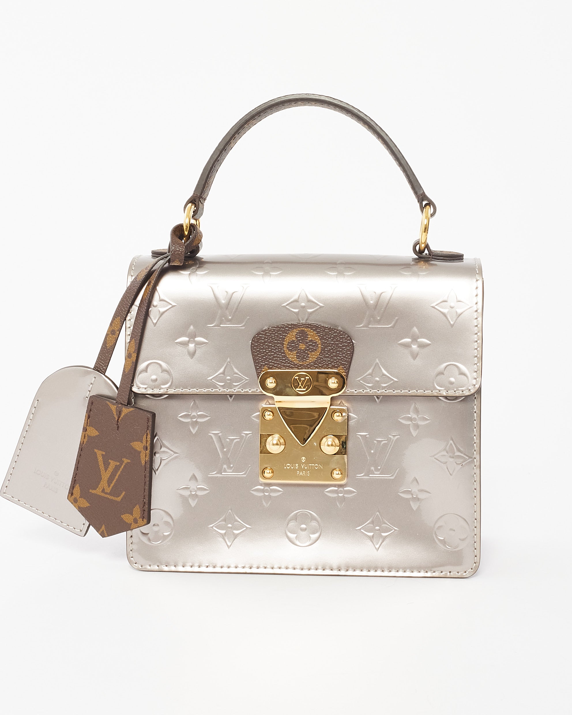 Explore a Louis Vuitton Silver Monogram Vernis Spring Street Explore a Louis Vuitton Silver Monogram Vernis Spring Street
