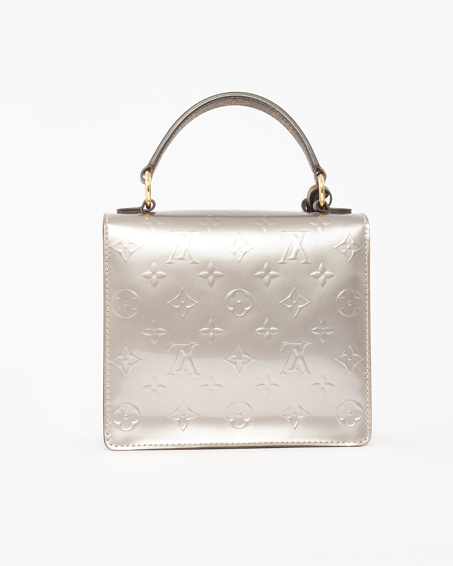 Louis Vuitton Silver Monogram Vernis Spring Street Bag